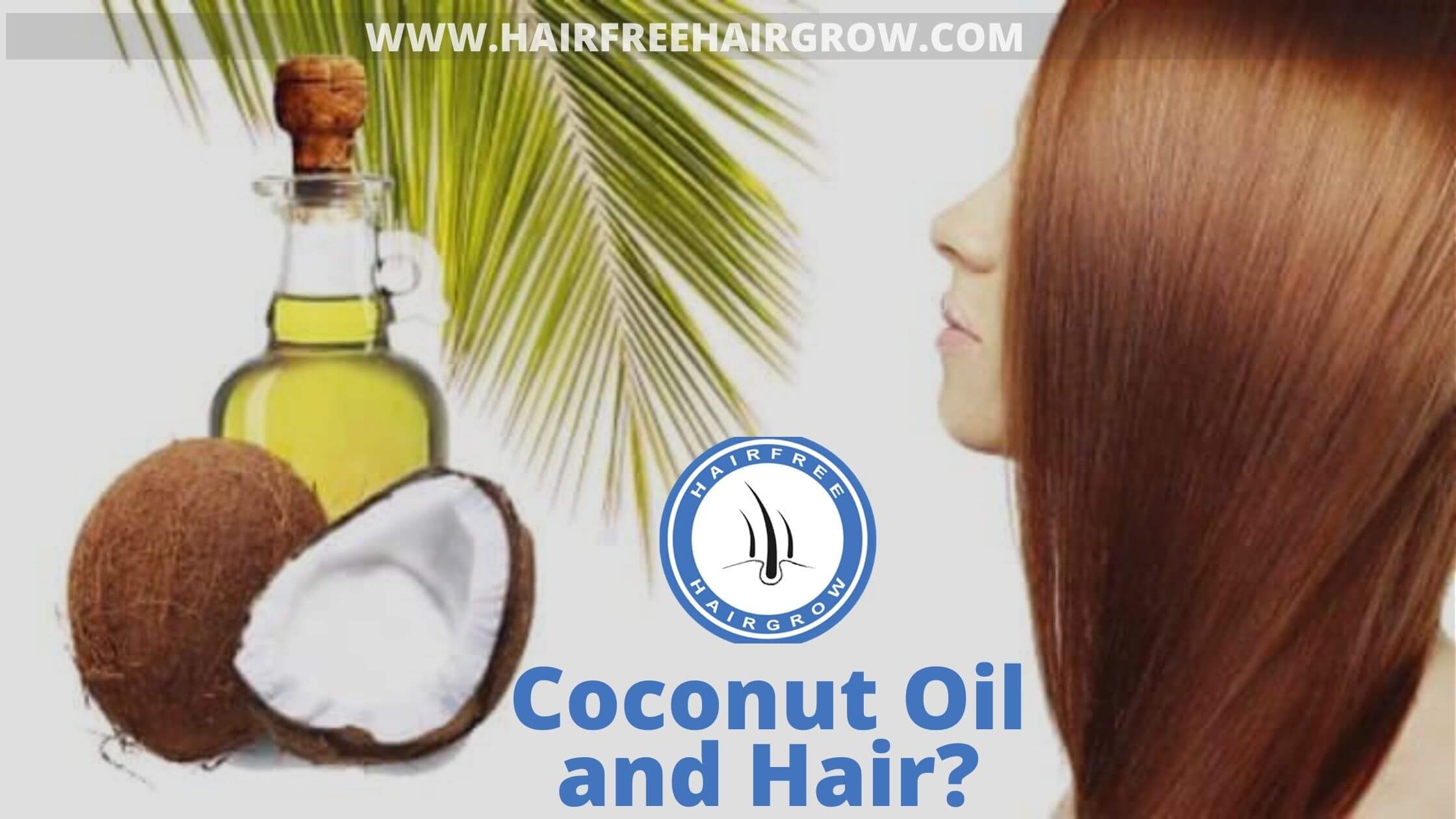 a woman showing her beautiful hair maintained by coconut oils