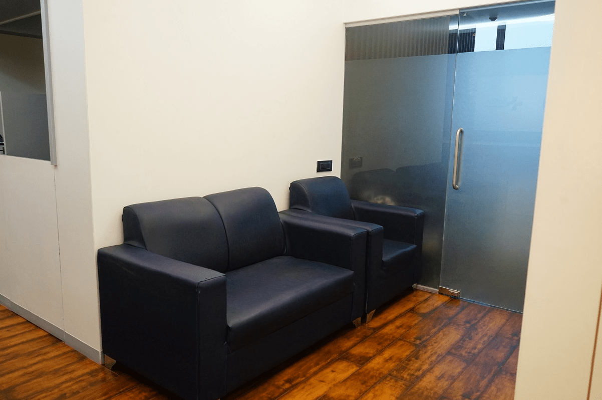 patient waiting area at hairfree and hairgrow mumbai clinic