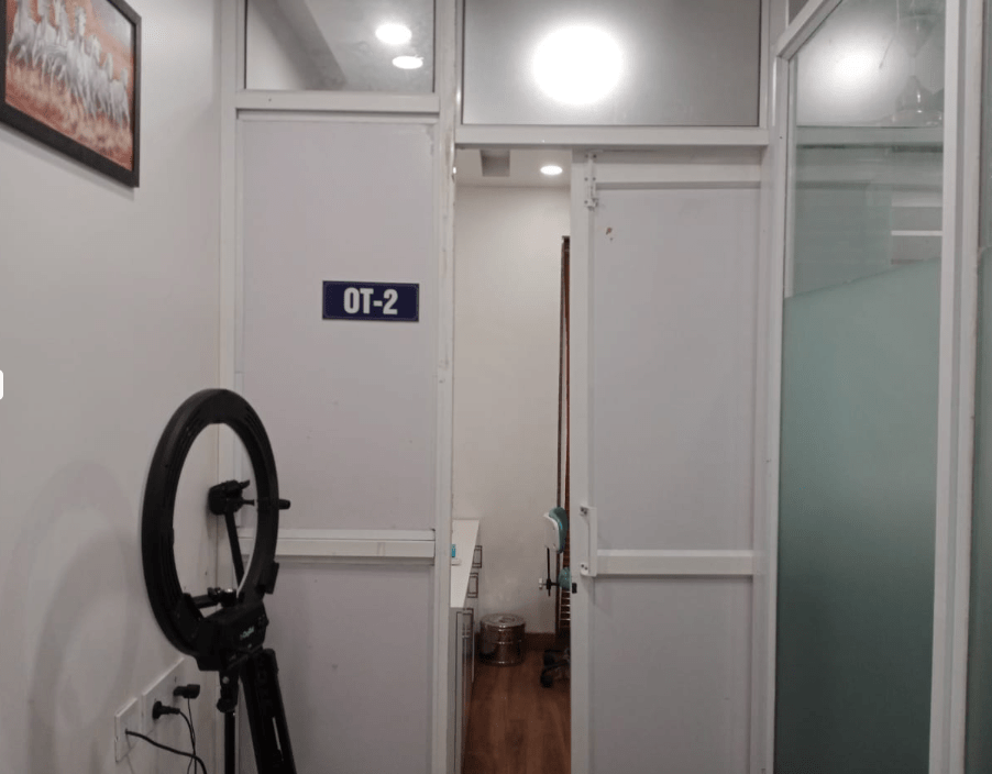 operation theatre number 2 area of hair free hair grow clinic ahmedabad branch