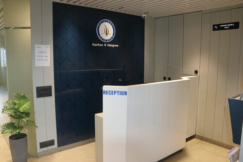 reception area of hairfreehairgrow surat branch