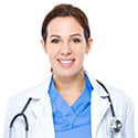 a lady doctor of hairfreehairgrow with stethoscope